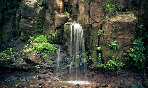 The Amboli waterfall